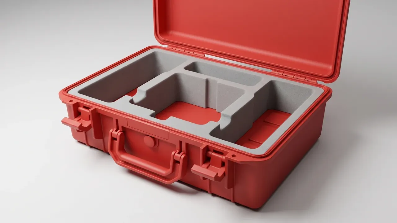 Medical equipment plastic case: minus ten to a 23-degree corridor